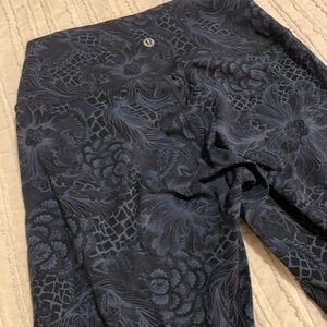 Floral Patterned Black Pants